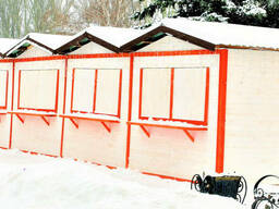 Торговый ларек в Украине 3х2 м белого цвета