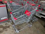 Торговые тележки покупательские с поддоном 80 - 100 б/у, тележки для магазина б/у - фото 2