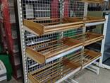 Торговий хлібний стелаж бу, торгівельні стелажі бв, полиці для хліба бу, стійка для хліба - фото 3