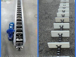 Скребковый транспортер для опилок