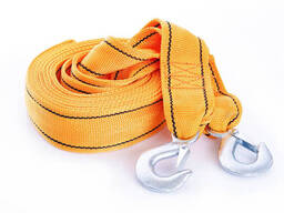 Трос буксирувальний 5м*60мм 5т (посилений з подвійною пряжкою) (гак) (в блістері) СИЛА