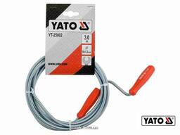 Трос для очищення каналізаційних труб Yato 6 мм x 3 м