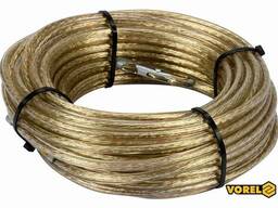 Трос сталевий з наконечниками для пломб Vorel Ø6 мм x 18 м