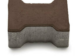 Тротуарная плитка Двойное 3Т 20-16-8 венге