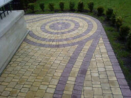 Тротуарная брусчатка Ретро 5 см желтого цвета