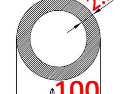 Труба алюмінієва кругла 100х2,5 мм (внут. розм. 95) - БП
