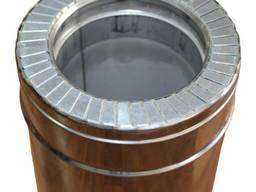 Труба димохідна нерж/нерж сендвіч 0,5 м ø 150/220 н/н 0,8 мм