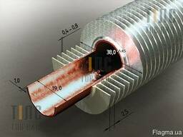 Труба оребренная МНЖ 5-1 19х1,5х38 мм