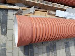 Трубы канализационные гофрированные двухслойные 500 мм