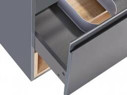 Тумба підвісна Qtap Robin 800х580х500 Graphite/Whitish OAK QT1374TPВ8002NGWO