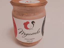 Тушонка з індички 0,5 кг