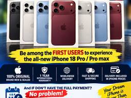 У ПРОДАЖУ НОВІ APPLE iPHONE 18 PRO ТА 18 PRO MAX