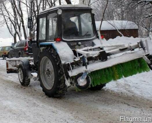 Уборка снега экскаватором