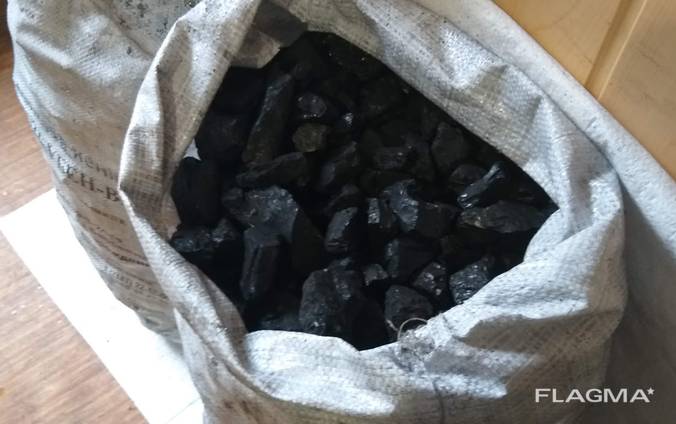 Уголь пламенный, сортовой в мешках 50 кг