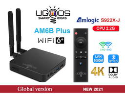 Ugoos AM6B Plus New 4/32Gb S922X Dolby Vision ТВ приставка TVBox