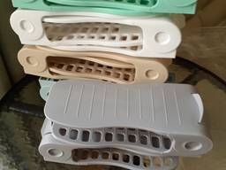 Двойная полка для обуви под обувь Shoe Slotz ЭКО 10 шт бежевая