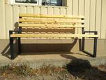 Уличная лавочка, скамейка - фото 1