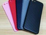 Ультратонкий пластиковый чехол Carbon iPhone 7/8 blue - фото 1