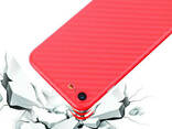 Ультратонкий пластиковый чехол Carbon iPhone 7 Plus/8 Plus red - фото 3