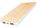 УМБ портативное зарядное 8000 мАч Hoco J5 Wooden Pear-wood, светло-коричневое - фото 3