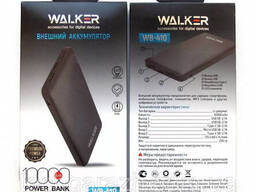 УМБ Power Bank Walker WB-410 10000mAh Li-Pol 2xUSB 1xUSB Type-C 2.1A Black