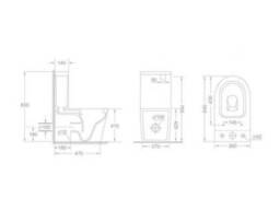 Унітаз підлоговий Qtap Swan Ultra Quiet з сидінням Soft-close 640x360x835 мм...