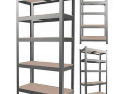 Універсальний стелаж для гаража та складу 150x70x30 см, 5 полиць (до 150 кг на полицю)
