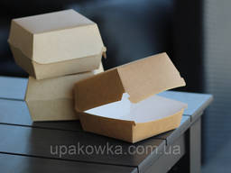 Упаковка для бургеров из крафт картона