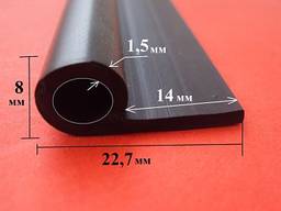 Уплотнитель резиновый Р образный 8 мм