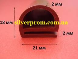 Уплотнитель термостойкий для печи Wiesheu Euromat 18х21мм