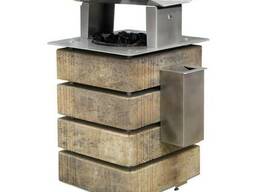 Урна с пепельницей уличная Модерн 560х560 мм Висота, 965 мм