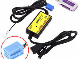 USB AUX MP3 WAV адаптер для магнитолы 8 пин VW, Skoda, Seat эмулятор чейнджера. ..