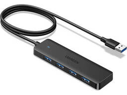 USB хаб расширитель с входом USB-A HUB Ugreen Ultra Slim CM219 4-in-1 (USB-A to USB. ..