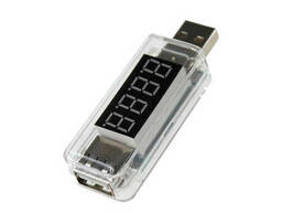 USB тестер Charger Doctor напруги (3-7.5V) і струму (0-2.5A) White