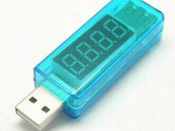USB тестер Charger Doctor напряжения (3-7.5V) и тока (0-2.5A) Blue