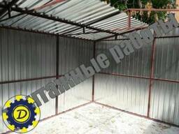 Установка гаража из профнастила в Полтаве