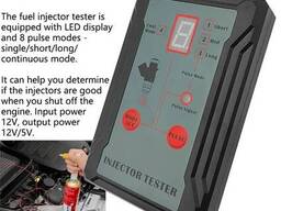 Устройство для проверки форсунок с инструментом для очистки, позволяющее одновременно. ..