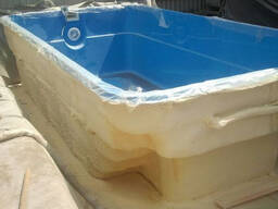 Утеплення басейну шляхом напилення ППУ