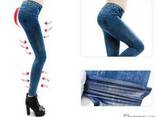 Утепленные леггинсы джинсы Slim Jeggings (Слим Джеггинс) - фото 4