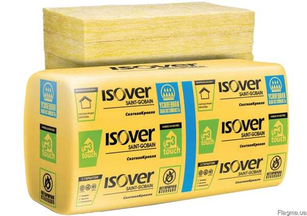 Утеплитель минерал. "Isover" Скатная кровля 50мм 14,27м.кв