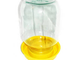 Вакуумная поилка для птицы (кур, перепелов и цыплят) Желтый