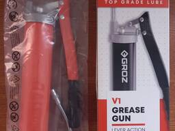 Важільний плунжерний шприц для мастила зі сталевою трубкою Groz V1 (42901)