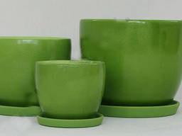 Вазон для цветов салатовый