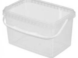 Ведро контейнер 2,3 л. прямоугольное пластиковое