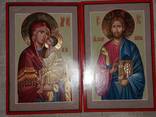 Венчальная пара икон Богородицы и Иисуса Христа. Иконы венчальные. - фото 2
