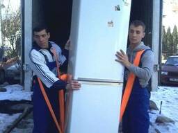 Вертикальная перевозка холодильника, Львов