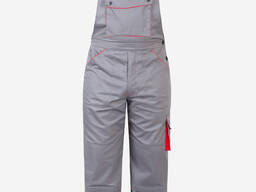 Напівкомбінезон робочий cіро-червоний