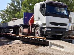 Весы автомобильные, установка зимой без литья фундамента