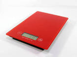 Весы кухонные Domotec MS-912 Glass. Цвет: красный