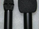 Ветрозащита для микрофона толщиной 45 - 55 мм (поролон) чёрный вітро захист мікрофона чорн - фото 3